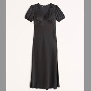 Abercrombie & Fitch Elegant Black Midi Dress